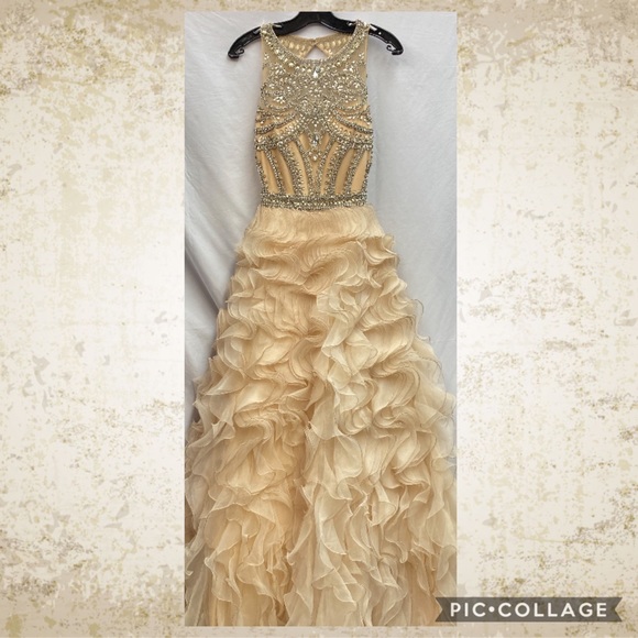 Jovani Dresses & Skirts - Jovani embellished bodice ruffle skirt prom dress